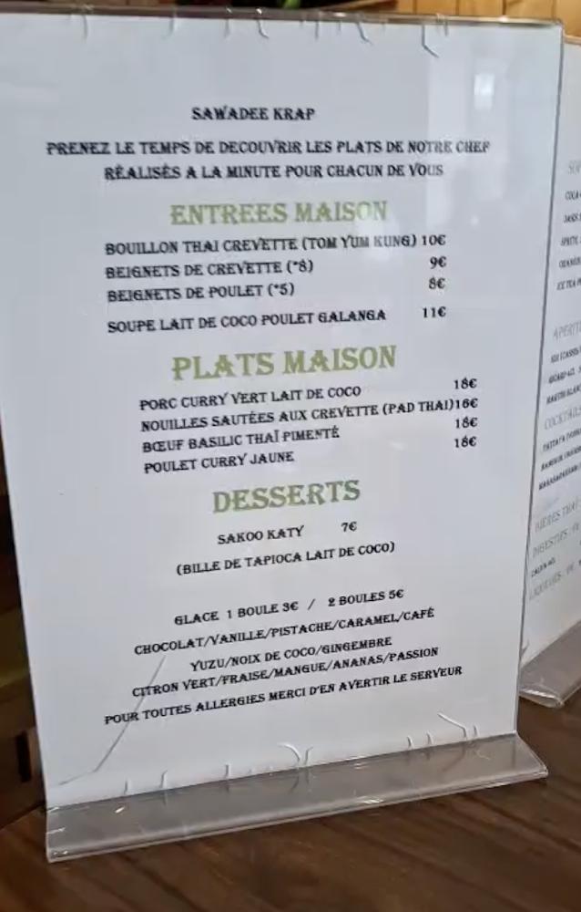 KER THAI - Menu Image 1